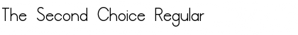 Download The Second Choice Font Download The Second Choice Font