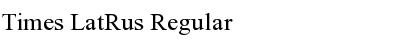 Download Times LatRus Font Download Times LatRus Font