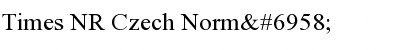 Download Times NR Czech Font Download Times NR Czech Font