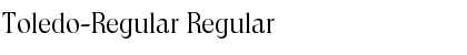 Toledo-Regular Regular Font