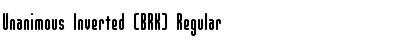 Download Unanimous Inverted (BRK) Font Download Unanimous Inverted (BRK) Font