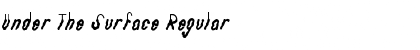 Download Under The Surface Font Download Under The Surface Font