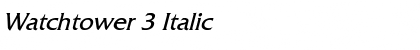 Download Watchtower 3 Font Download Watchtower 3 Font