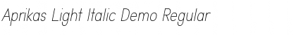 Download Aprikas Light Italic Demo Font Download Aprikas Light Italic Demo Font