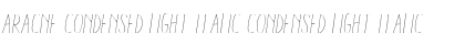 Download Aracne Condensed Light Italic Font Download Aracne Condensed Light Italic Font