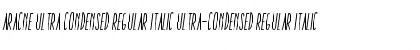 Download Aracne Ultra Condensed Regular Italic Font Download Aracne Ultra Condensed Regular Italic Font