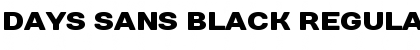 Download Days Sans Black Font Download Days Sans Black Font