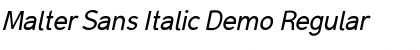 Download Malter Sans Italic Demo Font Download Malter Sans Italic Demo Font