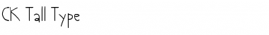 Download CK Tall Type Font Download CK Tall Type Font