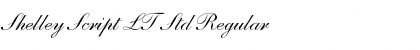Download Shelley Script LT Std Font Download Shelley Script LT Std Font