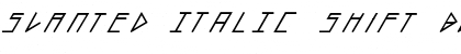 Download slanted ITALIC shift Font Download slanted ITALIC shift Font