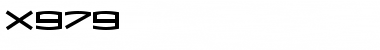Download X979 Font Download X979 Font