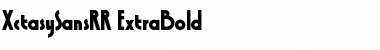 Download XctasySansRR ExtraBold Font Download XctasySansRR ExtraBold Font
