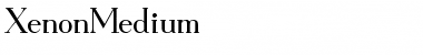 Download XenonMedium Font Download XenonMedium Font