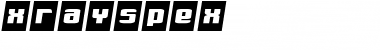 Download XRaySpex Font Download XRaySpex Font