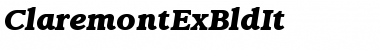 Download ClaremontExBldIt Font Download ClaremontExBldIt Font