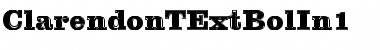 Download ClarendonTExtBolIn1 Font Download ClarendonTExtBolIn1 Font