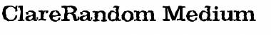 Download ClareRandom-Medium Font Download ClareRandom-Medium Font