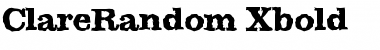 Download ClareRandom-Xbold Font Download ClareRandom-Xbold Font