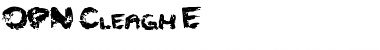 Download Cleagh E-1 Font Download Cleagh E-1 Font