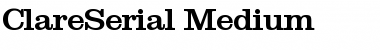 Download ClareSerial-Medium Font Download ClareSerial-Medium Font
