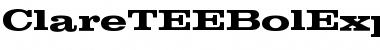 Download ClareTEEBolExp Font Download ClareTEEBolExp Font