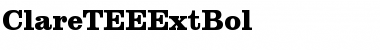Download ClareTEEExtBol Font Download ClareTEEExtBol Font