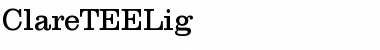 Download ClareTEELig Font Download ClareTEELig Font