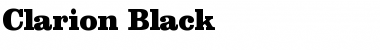 Download Clarion Black Font Download Clarion Black Font