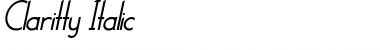 Download Claritty_Italic Font Download Claritty_Italic Font