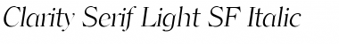 Download Clarity Serif Light SF Font Download Clarity Serif Light SF Font