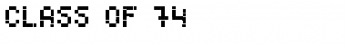 Download Class of '74 Font Download Class of '74 Font