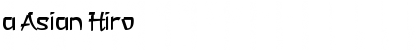 Download a Asian Hiro Font Download a Asian Hiro Font