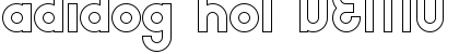Download adidog hol DEMO Font Download adidog hol DEMO Font
