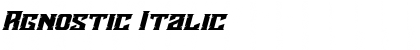 Download Agnostic Italic Font Download Agnostic Italic Font