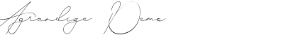 Download Agrandize Demo Font Download Agrandize Demo Font