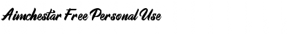 Download Aimchestar Free Personal Use Font Download Aimchestar Free Personal Use Font