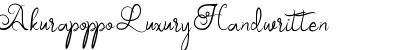 Download Akurapoppo Luxury Handwritten Font Download Akurapoppo Luxury Handwritten Font