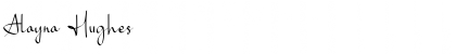 Download Alayna Hughes Font Download Alayna Hughes Font
