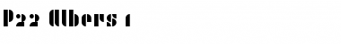 Download P22 Albers 1 Font Download P22 Albers 1 Font