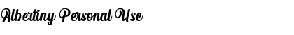 Download Albertiny Personal Use Font Download Albertiny Personal Use Font