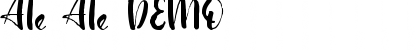 Download Ale Ale DEMO Font Download Ale Ale DEMO Font