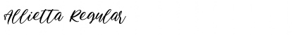 Download Allietta Font Download Allietta Font