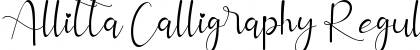 Download Allitta Calligraphy Font Download Allitta Calligraphy Font