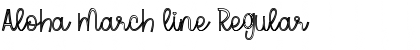 Download Aloha March line Font Download Aloha March line Font
