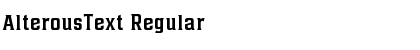 Download AlterousText Font Download AlterousText Font