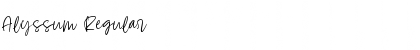 Download Alyssum Font Download Alyssum Font