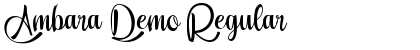 Download Ambara_Demo Font Download Ambara_Demo Font