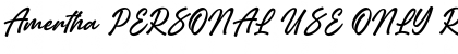 Download Amertha PERSONAL USE ONLY Font Download Amertha PERSONAL USE ONLY Font