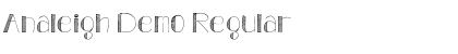 Download Analeigh Demo Font Download Analeigh Demo Font